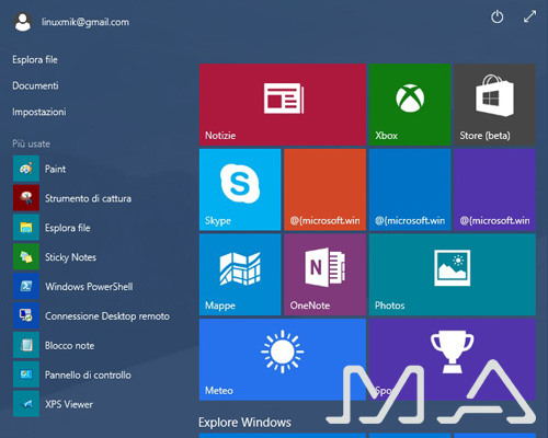 windows 10 in anteprima